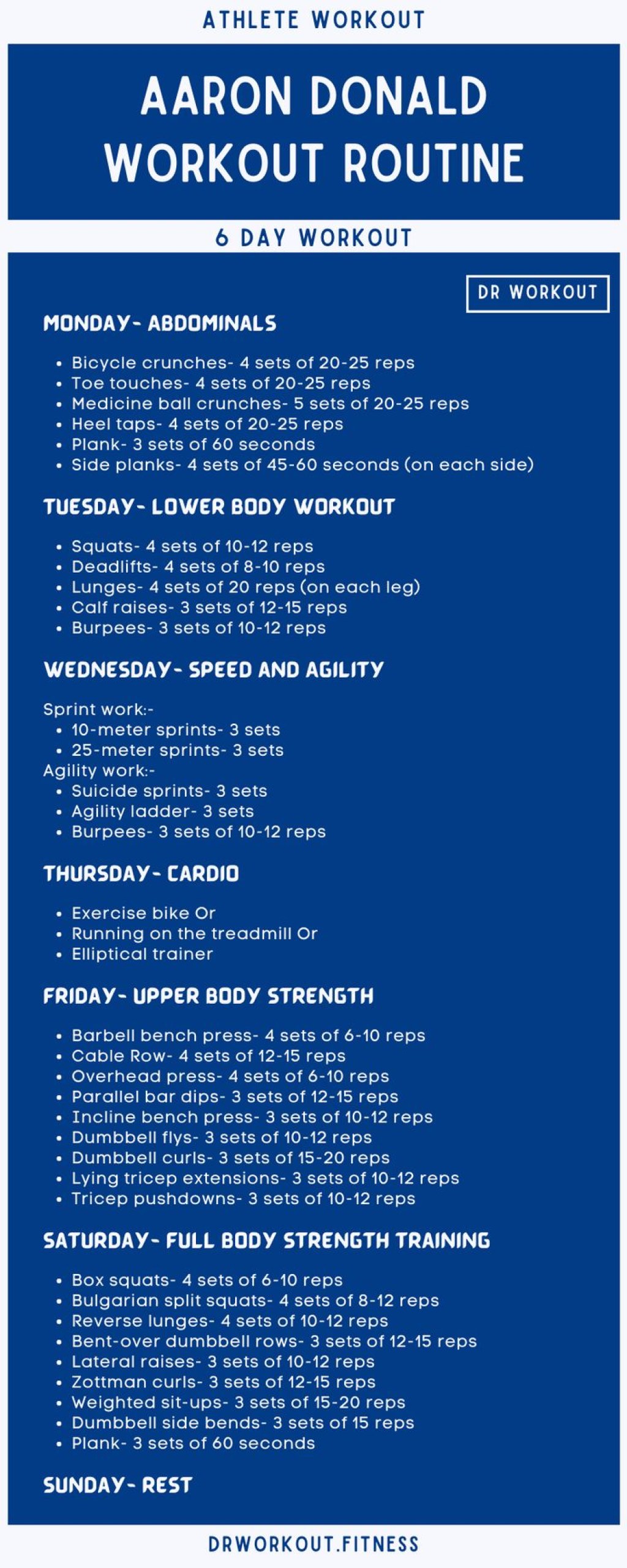 Picture of: Aaron Donald’s Workout Routine in   Workout routine, Workout