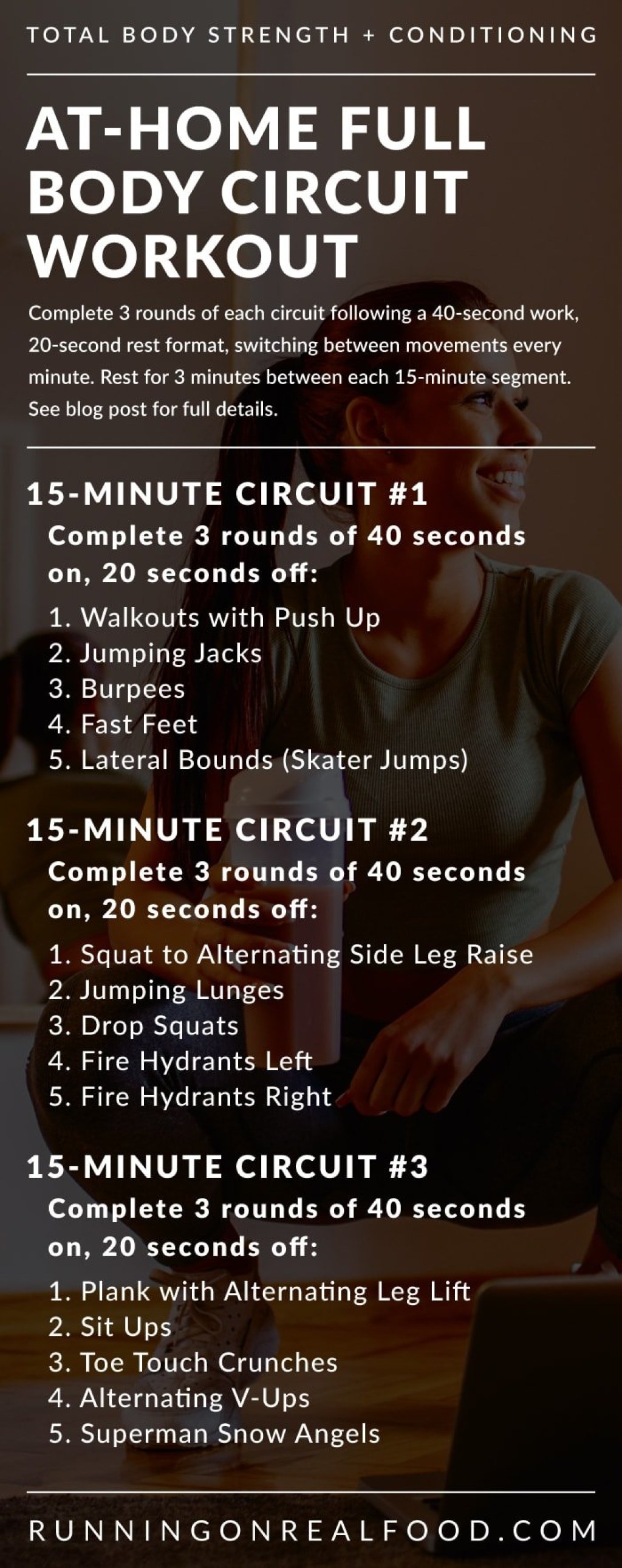 Picture of: -Minute No-Equipment HIIT Workout – Running on Real Food