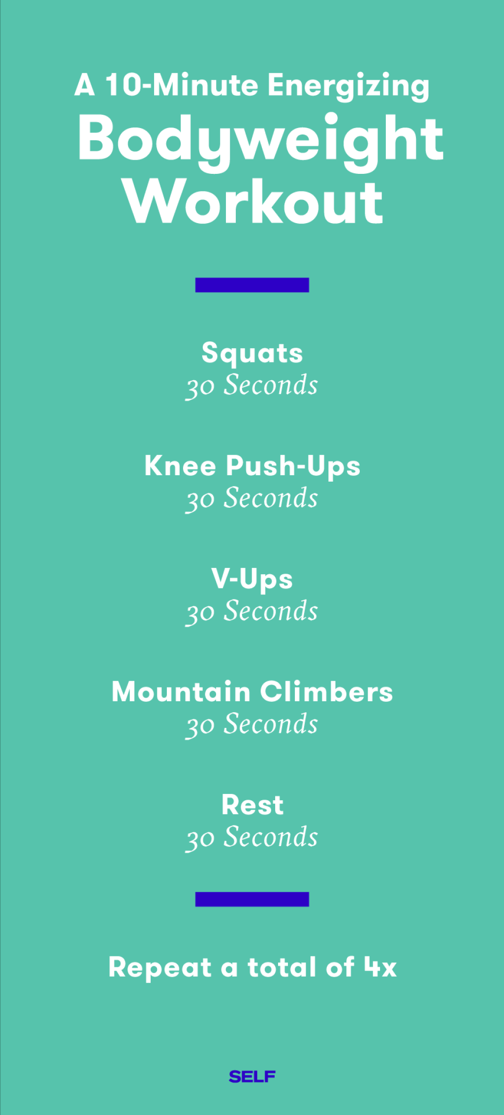 Picture of: Minute Workout:  Quick Total-Body Workouts You Can Do In No